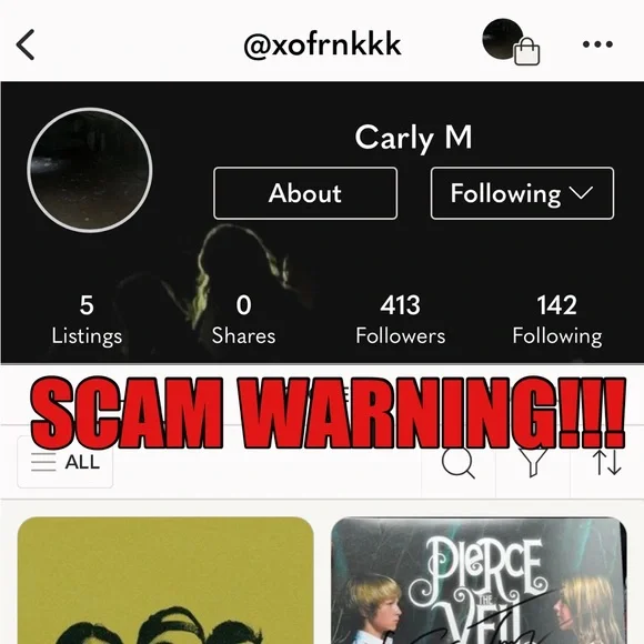 PIERCE THE VEIL SCAM WARNING!! - Picture 1 of 1